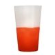 aerial view a frost/red 22 oz cups - on - the - go cool color change stadium cup, image 1 of 2
