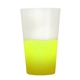 aerial view a frost/yellow 22 oz cups - on - the - go cool color change stadium cup, image 1 of 2
