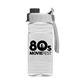 a gray/black lid & clear bottle groove tritan(r) bottle with quick - snap lid - 20 oz