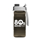 a gray/black lid & smoke bottle groove tritan(r) bottle with quick - snap lid - 20 oz