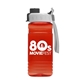 a gray/black lid & translucent red bottle groove tritan(r) bottle with quick - snap lid - 20 oz