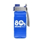 a gray/blue lid & translucent blue bottle groove tritan(r) bottle with quick - snap lid - 20 oz