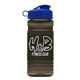 a reflex blue lid & smoke bottle rpet bottle with flip lid - 20 oz
