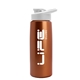 a metallic copper bottle & white lid flair tritan(r) metallike bottle with drink - thru lid - 26 oz