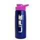 a metallic blue bottle & hot pink lid flair tritan(r) metallike bottle with drink - thru lid - 26 oz