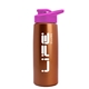 a metallic copper bottle & hot pink lid flair tritan(r) metallike bottle with drink - thru lid - 26 oz