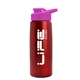 a metallic red bottle & hot pink lid flair tritan(r) metallike bottle with drink - thru lid - 26 oz