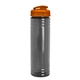 aerial view a smoke bottle & translucent orange lid slim fit bottle with flip - top lid - 24 oz, image 1 of 2