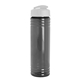 aerial view a smoke bottle & white lid slim fit bottle with flip - top lid - 24 oz, image 1 of 2
