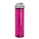 aerial view a translucent fuschia bottle & frost lid slim fit bottle with flip - top lid - 24 oz, image 1 of 2