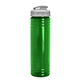 aerial view a translucent green bottle & frost lid slim fit bottle with flip - top lid - 24 oz, image 1 of 2