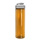 aerial view a translucent orange bottle & frost lid slim fit bottle with flip - top lid - 24 oz, image 1 of 2