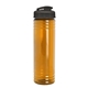 aerial view a translucent orange bottle & smoke lid slim fit bottle with flip - top lid - 24 oz, image 1 of 2