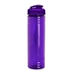 aerial view a translucent violet bottle & translucent violet lid slim fit bottle with flip - top lid - 24 oz, image 1 of 2