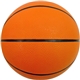 aerial view a orange 7 mid - size rubber basketball, image 1 of 3