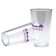 a group of 16 oz pub lite polystyrene plastic glass