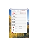 aerial view a autumn full - color weekly memo calendar, image 1 of 2