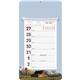 aerial view a rural full - color weekly memo calendar, image 1 of 2