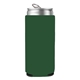 aerial view a true forest green budget slim can cooler coolie, image 1 of 2
