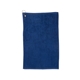 aerial view a navy blue deluxe hemmed golf towel - colors, image 1 of 2