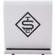 aerial view a white resty phone and tablet stand, image 1 of 9