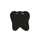 a black tooth - shaped rubber jar opener