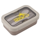 a group of bento stainless steel / pp lunch box with utensils
