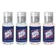 a group of 1 oz single color moisture bead sanitizer in clear round bottle