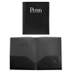 a black 8.5 x 11 2 vinyl pocket folders with card slot
