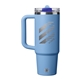 aerial view a sky blue stanley quencher protour tumbler 30oz, image 1 of 5