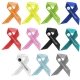 a group of 5/8 dye - sublimated satin ribbon pin