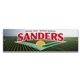 a white wood sign - 9 x 30 x .375 thick