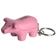 aerial view a pink pig keyring stress reliever, image 1 of 6