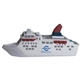 aerial view a white cruise ship stress reliever, image 1 of 7