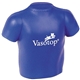 aerial view a blue t - shirt stress reliever, image 1 of 8