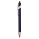 aerial view a navy blue 295/black ink ellipse gel softy rose gold w / stylus, image 1 of 2