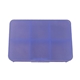 a translucent purple tablet tote pill box