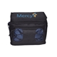 aerial view a navy diamond lunch cooler bag, image 1 of 2