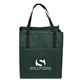aerial view a green-hunter non woven multi color metro enviro shopper bag, image 1 of 4