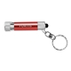 aerial view a red mini 3 led aluminum keychain keylight, image 1 of 2