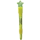aerial view a yellow ballpoint light up yellow star pen, image 1 of 5