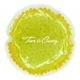 a yellow round gel bead hot / cold pack