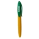 aerial view a yellow barrel with green pen cup mini custom corn pen, image 1 of 2