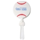 aerial view a white baseball clapper noise maker, image 1 of 5