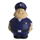 aerial view a blue policeman pete squeezies keychain - stress reliever, image 1 of 4