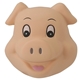 aerial view a natural cute pig head stress reliever, image 1 of 6