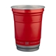 aerial view a red top cup by ball(tm) 16 oz top cup by ball(tm) recycled aluminum stadium cup, image 1 of 2