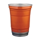 aerial view a orange top cup by ball(tm) 16 oz top cup by ball(tm) recycled aluminum stadium cup, image 1 of 2