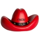 aerial view a red cowboy hat stress reliever, image 1 of 5