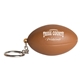 aerial view a brown football squeezie key chain - stress reliever, image 1 of 3